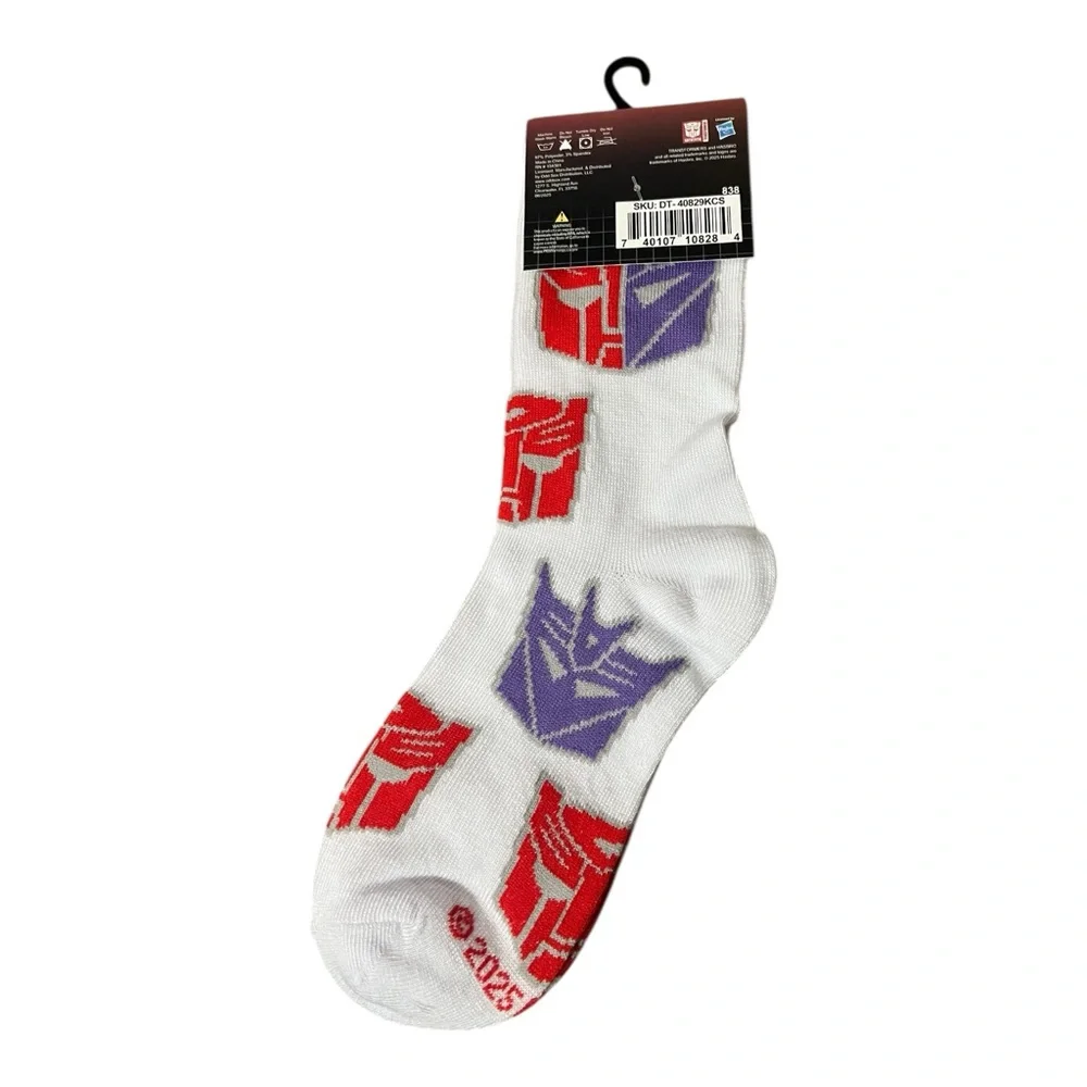 Kid’s Transformers Crew Socks Size 7-10